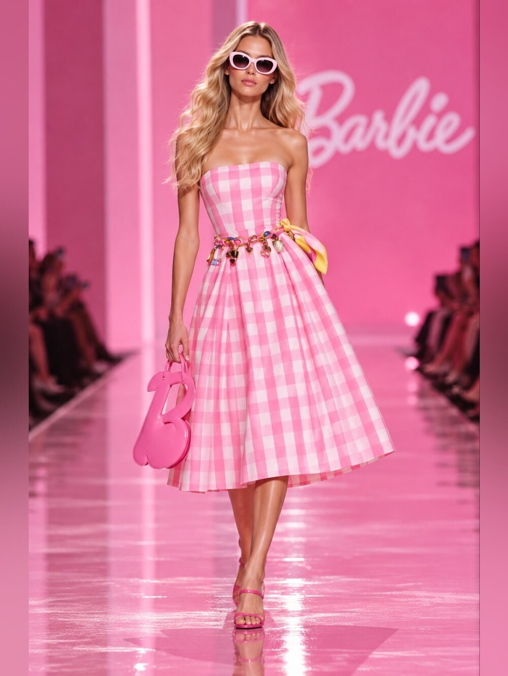 AUTHENTIC ZARA BARBIE™ THE MOVIE ©WARNER BROS. STRAPLESS DRESS ZARA pink
